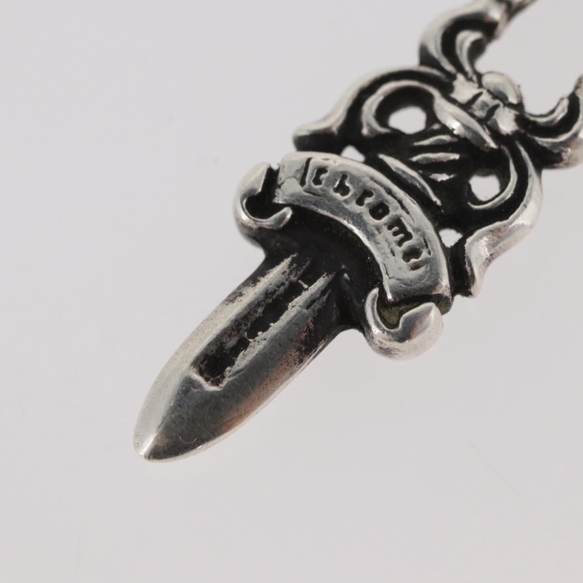 Chrome Hearts Dagger Charm Pendant top Ag925 Silver Auth 176815SM