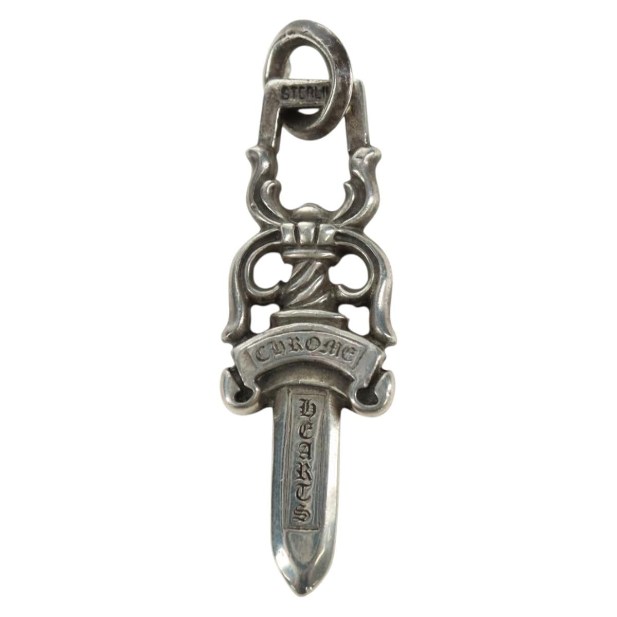 Chrome Hearts Dagger Charm Pendant Top Ag925 Silver Auth 176816SM