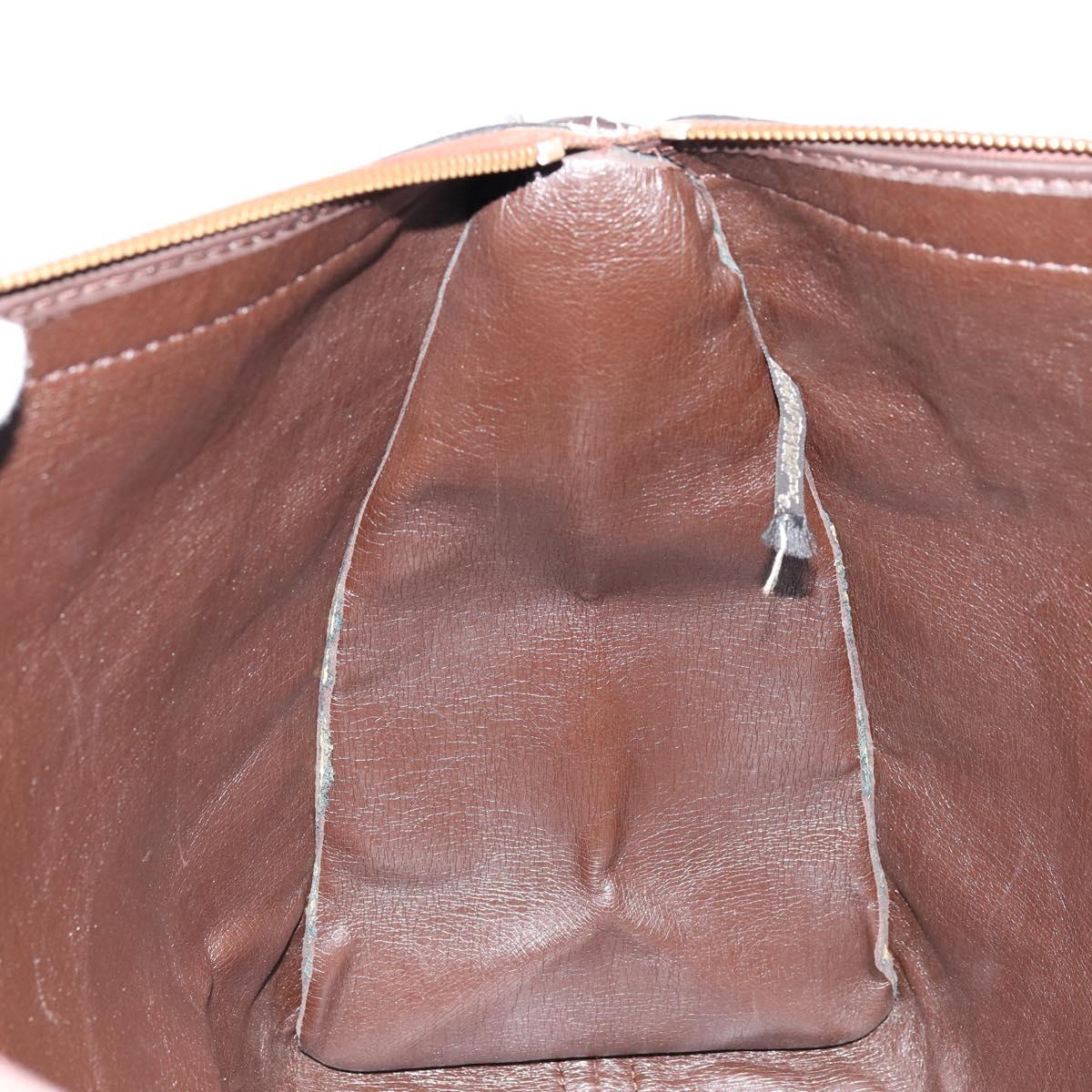 Christian Dior Trotter Canvas Hand Bag Beige Auth 176827