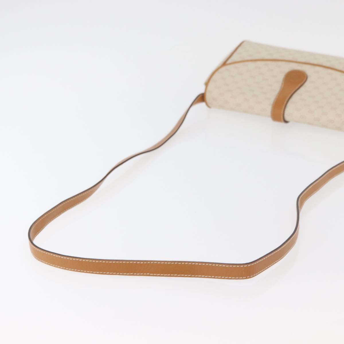 GUCCI Micro GG Supreme Shoulder Bag PVC Ivory Gold 004 14 1923 Auth 176849