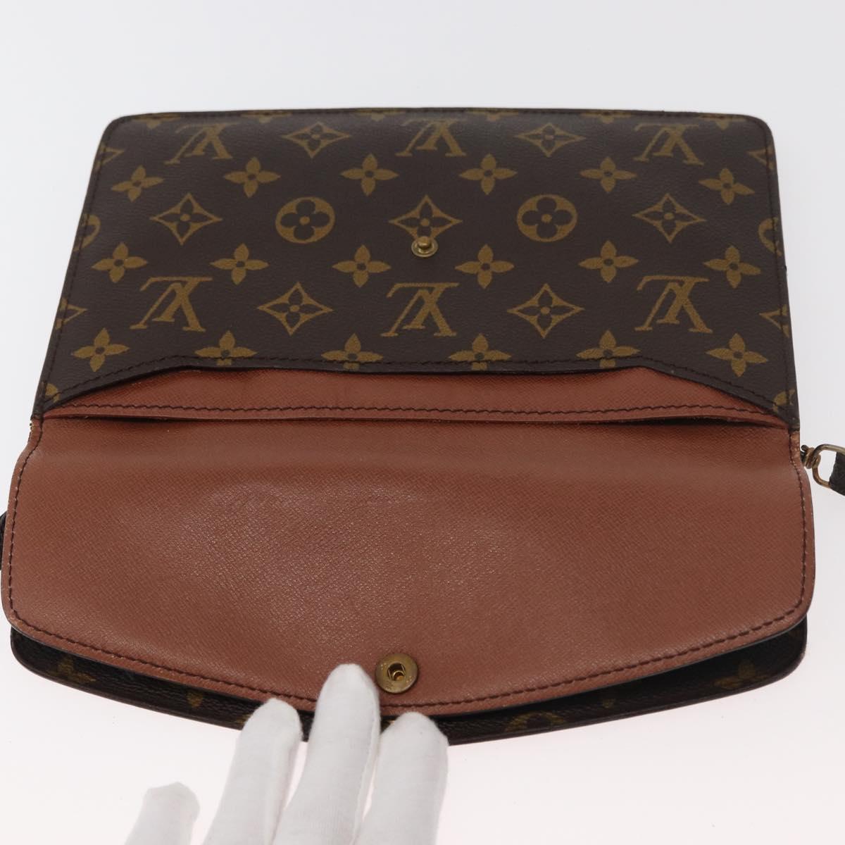 LOUIS VUITTON Monogram Double Rabat Shoulder Bag M51815 LV Auth 176861
