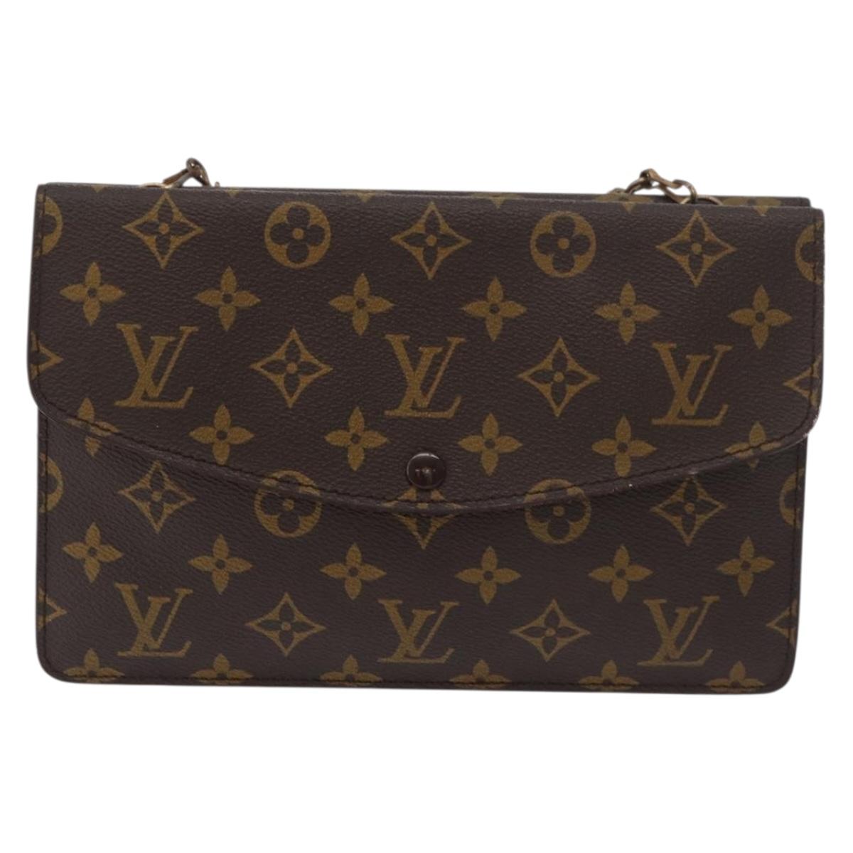 LOUIS VUITTON Monogram Double Rabat Shoulder Bag M51815 LV Auth 176861