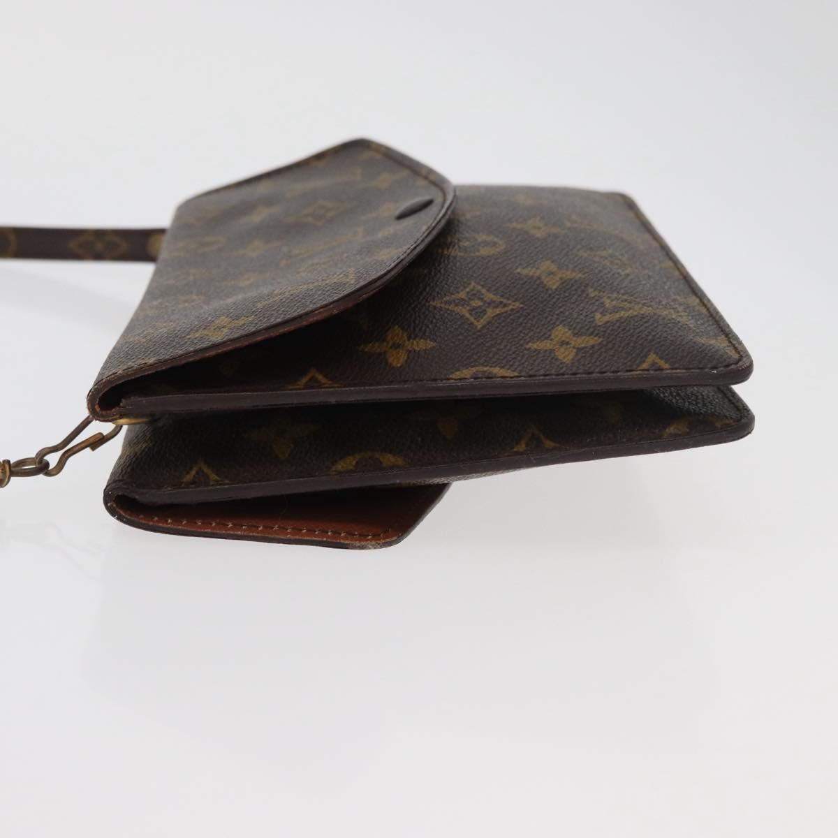 LOUIS VUITTON Monogram Double Rabat Shoulder Bag M51815 LV Auth 176861