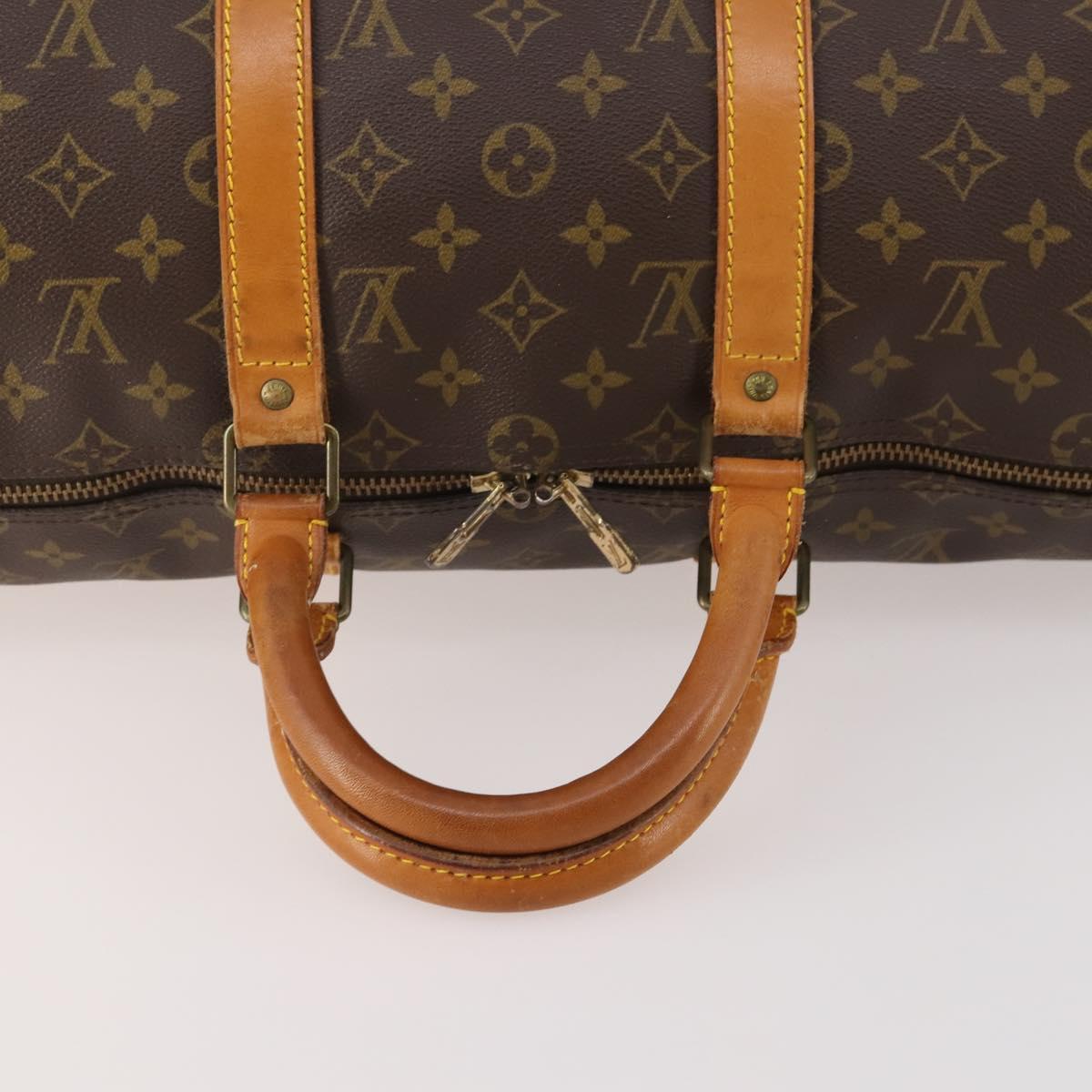 LOUIS VUITTON Monogram Keepall 50 Boston Bag M41426 LV Auth 176865