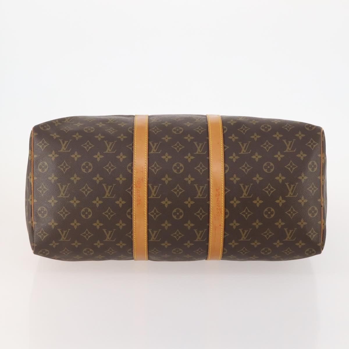 LOUIS VUITTON Monogram Keepall 50 Boston Bag M41426 LV Auth 176865