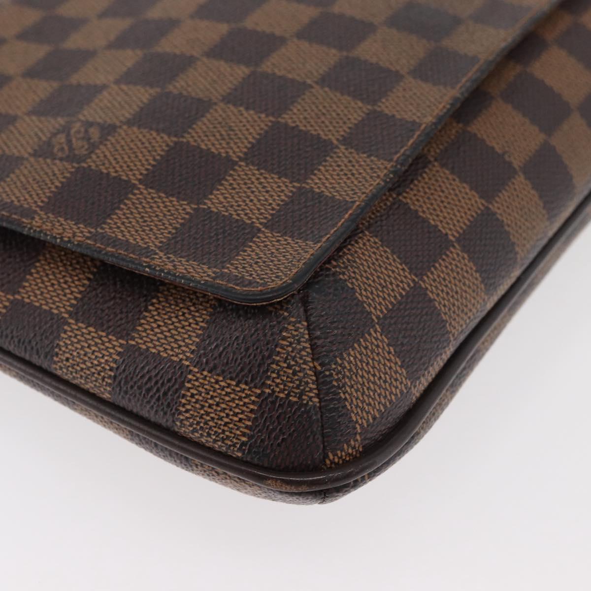 LOUIS VUITTON Damier Ebene Musette Tango Shoulder Bag N51301 LV Auth 176871