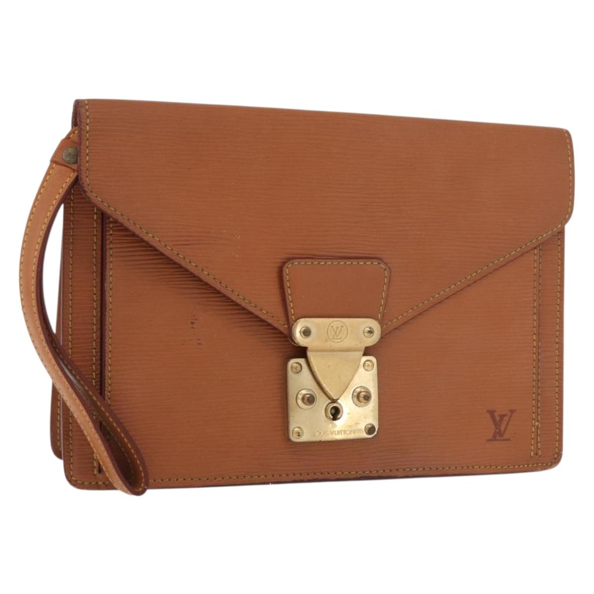LOUIS VUITTON Epi Serie Dragonne Hand Bag Zipangu Gold M52618 LV Auth 176878