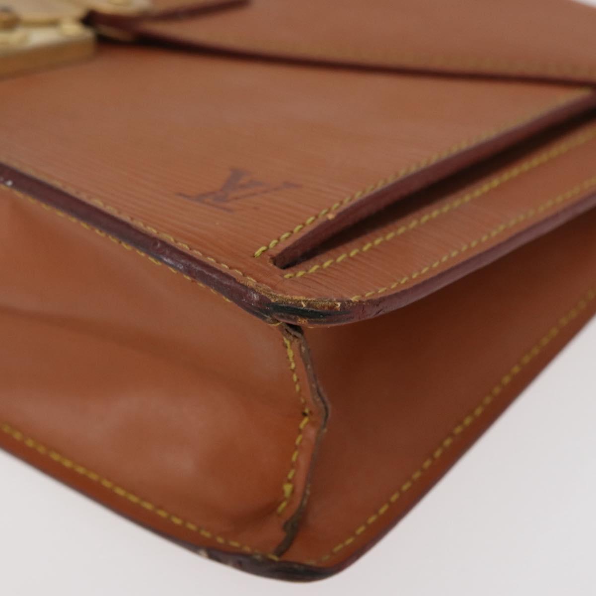 LOUIS VUITTON Epi Serie Dragonne Hand Bag Zipangu Gold M52618 LV Auth 176878