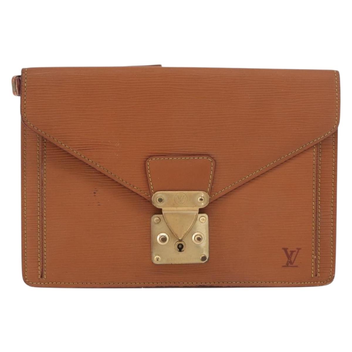 LOUIS VUITTON Epi Serie Dragonne Hand Bag Zipangu Gold M52618 LV Auth 176878