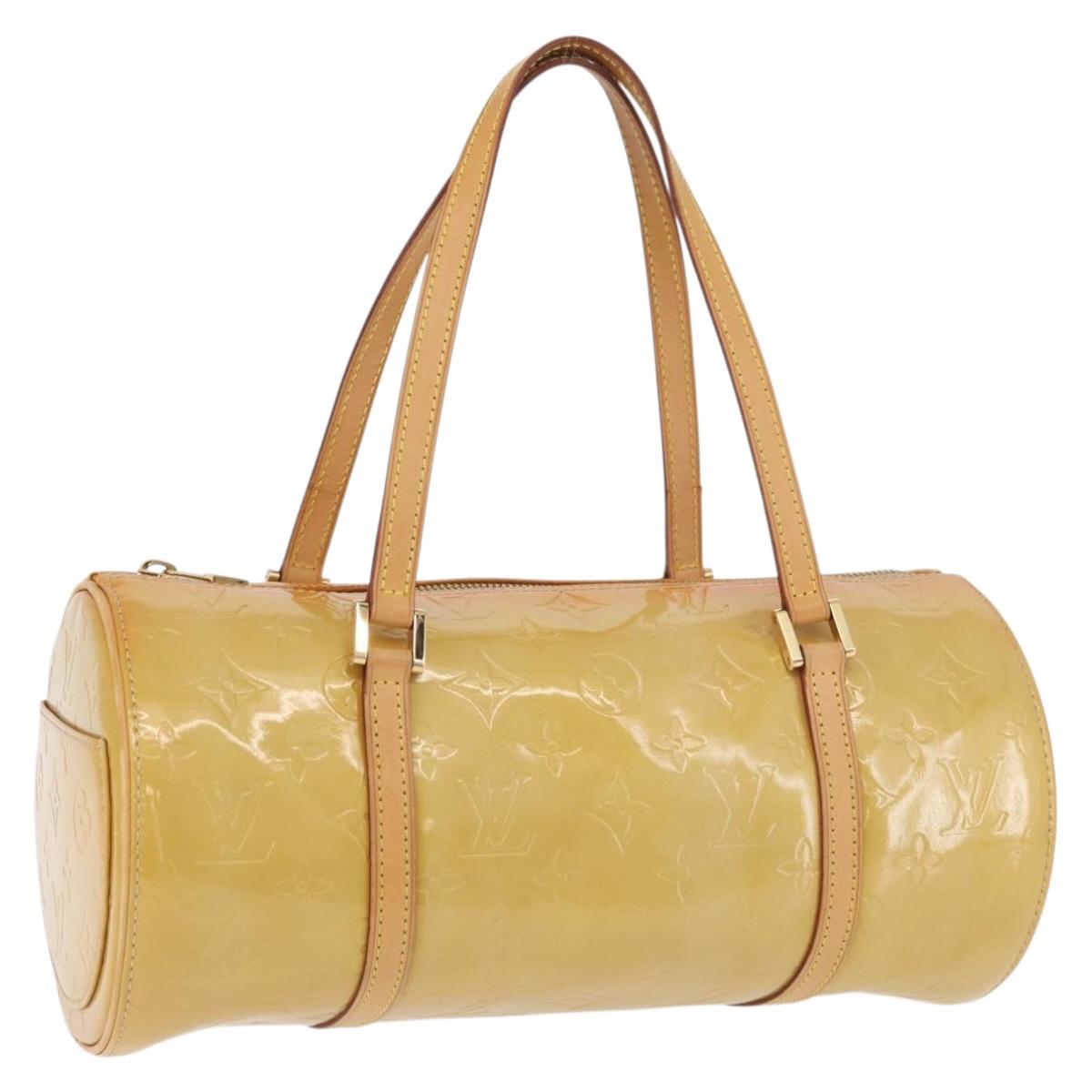 LOUIS VUITTON Monogram Vernis Bedford Hand Bag Beige M91006 LV Auth 176879