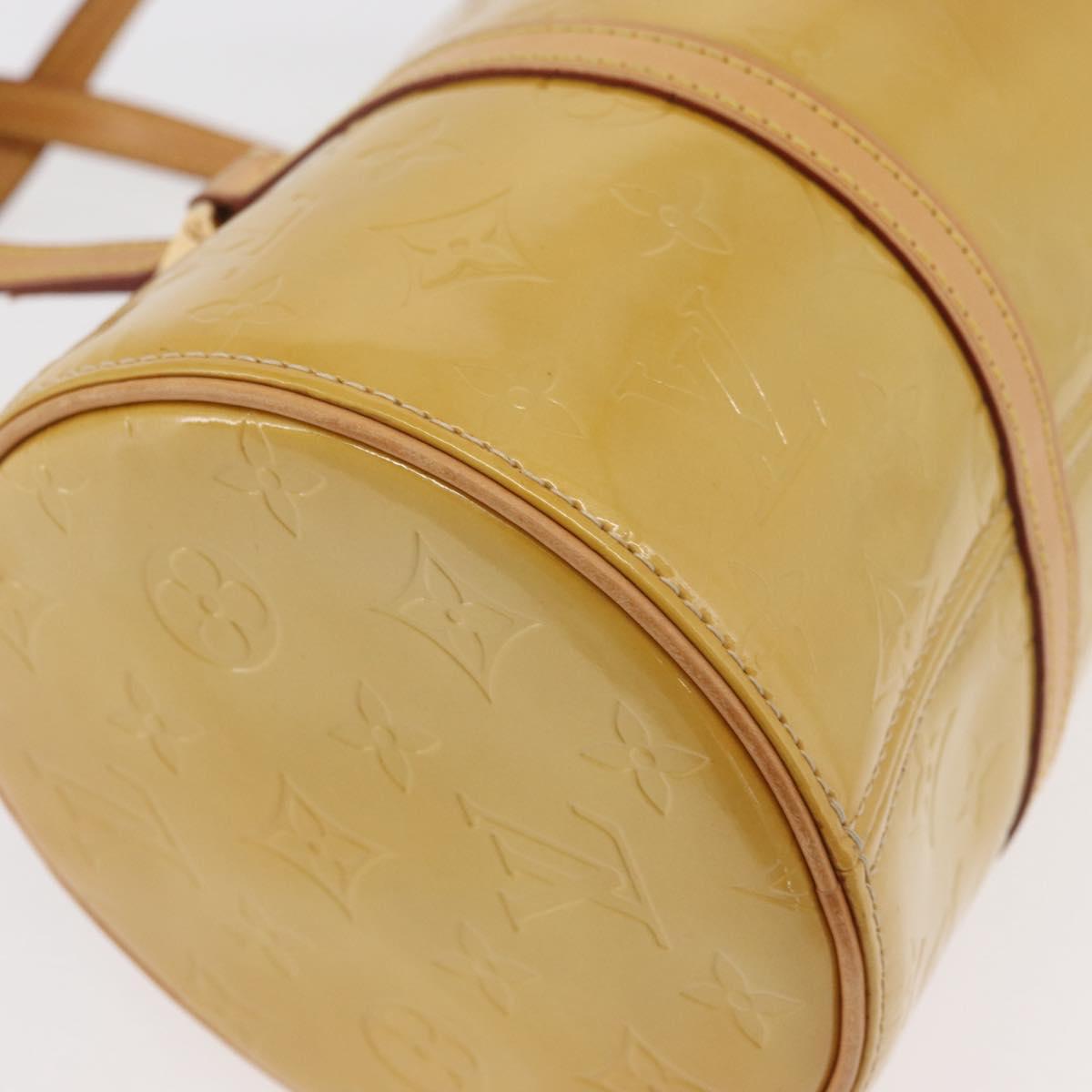 LOUIS VUITTON Monogram Vernis Bedford Hand Bag Beige M91006 LV Auth 176879