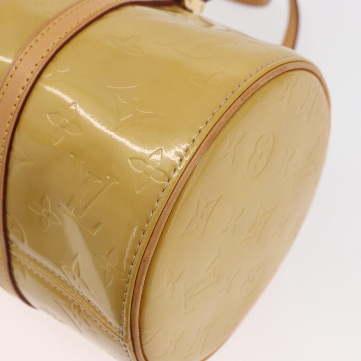 LOUIS VUITTON Monogram Vernis Bedford Hand Bag Beige M91006 LV Auth 176879