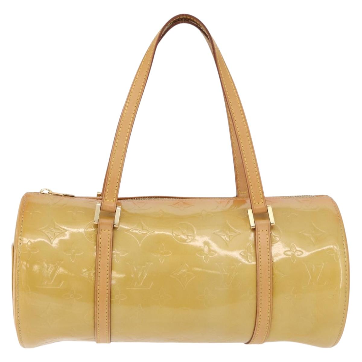 LOUIS VUITTON Monogram Vernis Bedford Hand Bag Beige M91006 LV Auth 176879