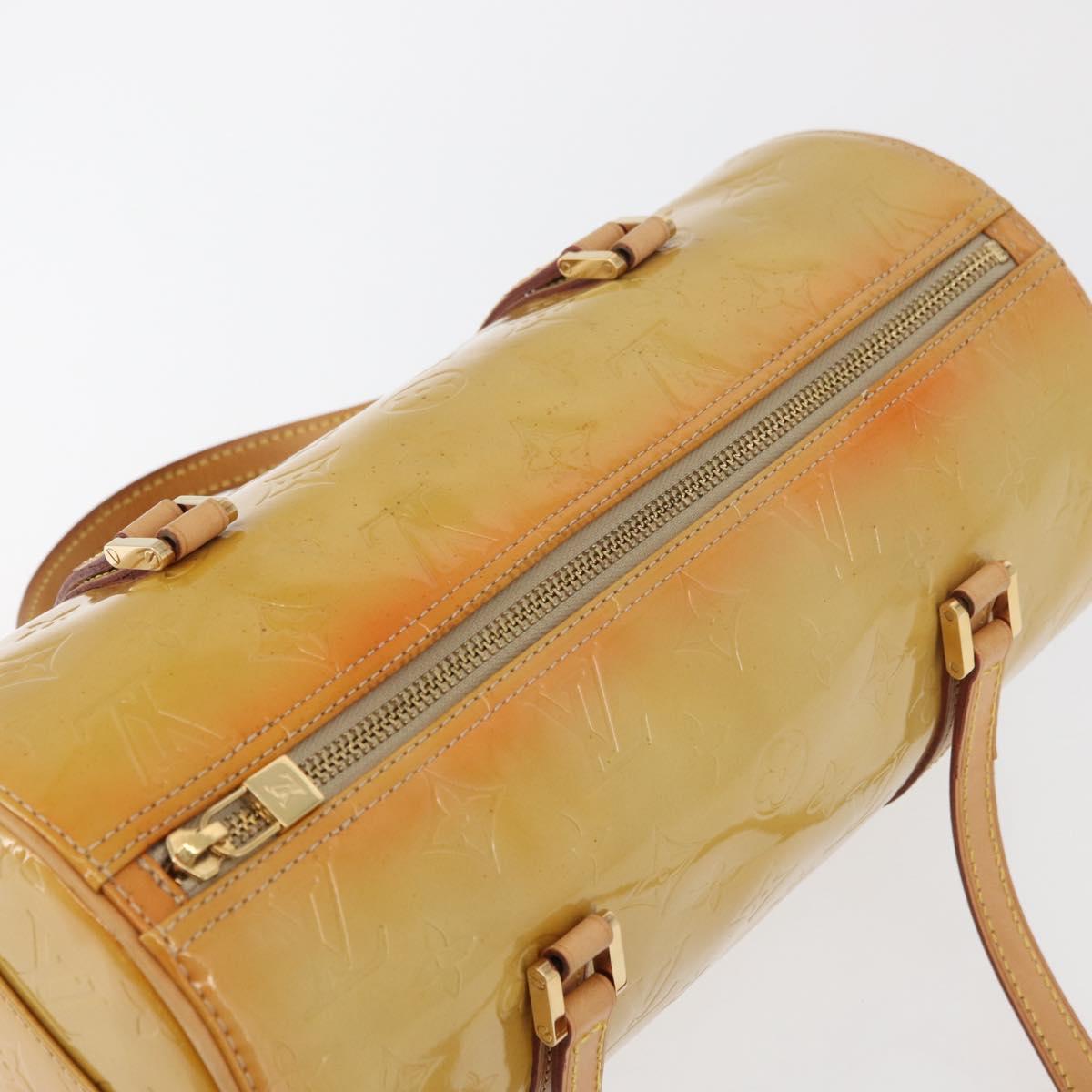 LOUIS VUITTON Monogram Vernis Bedford Hand Bag Beige M91006 LV Auth 176879
