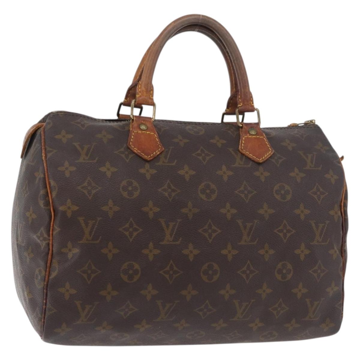 LOUIS VUITTON Monogram Speedy 30 Hand Bag M41526 LV Auth 176884