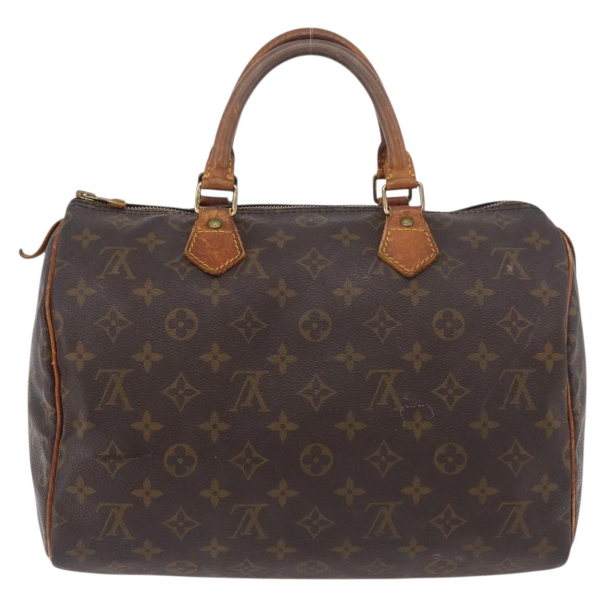LOUIS VUITTON Monogram Speedy 30 Hand Bag M41526 LV Auth 176884