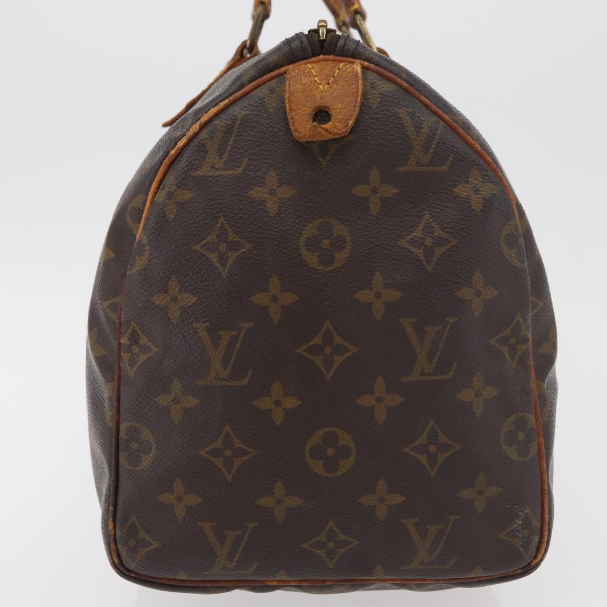 LOUIS VUITTON Monogram Speedy 30 Hand Bag M41526 LV Auth 176884