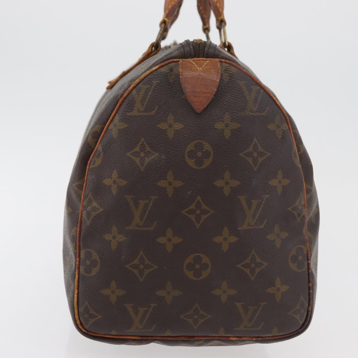 LOUIS VUITTON Monogram Speedy 30 Hand Bag M41526 LV Auth 176884