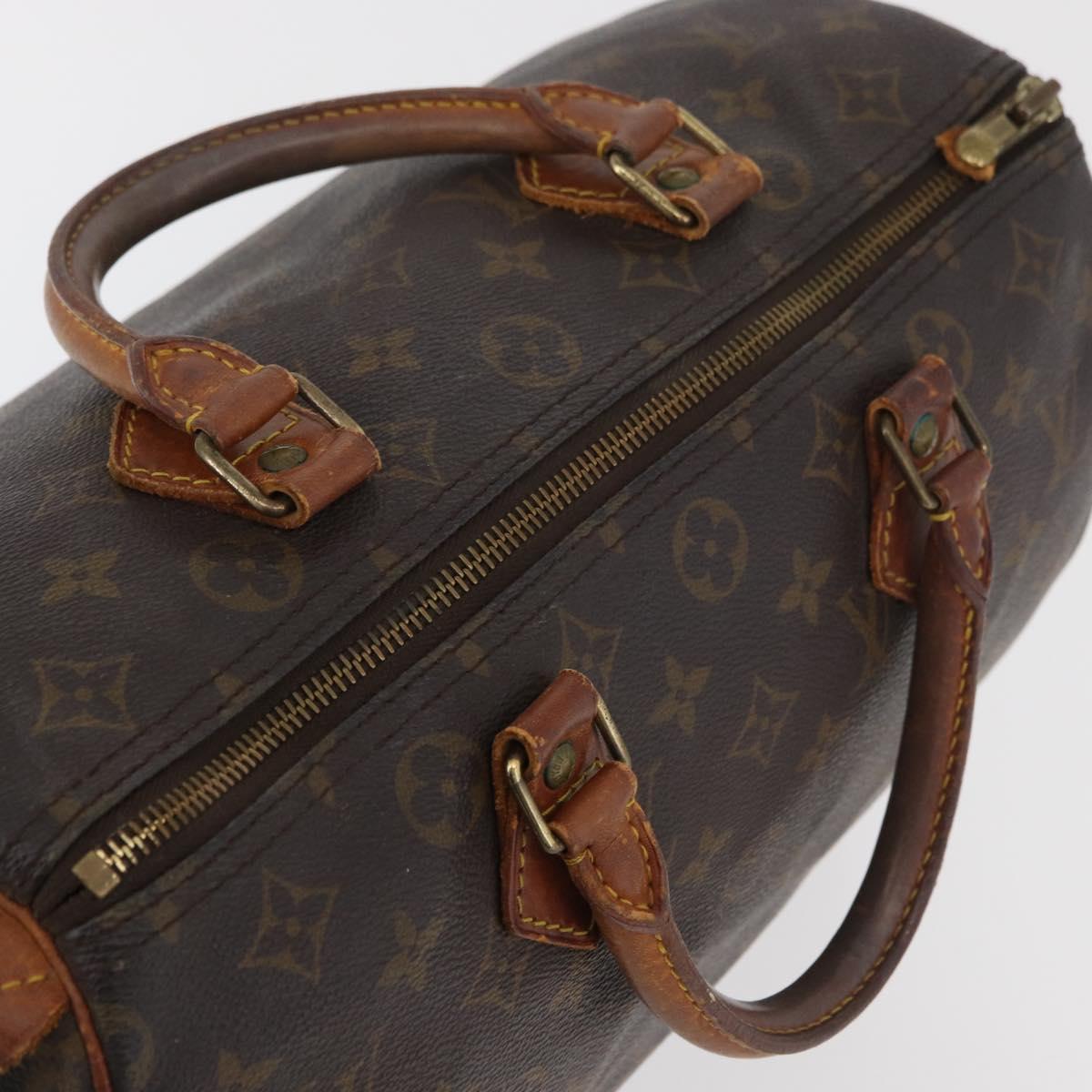 LOUIS VUITTON Monogram Speedy 30 Hand Bag M41526 LV Auth 176884