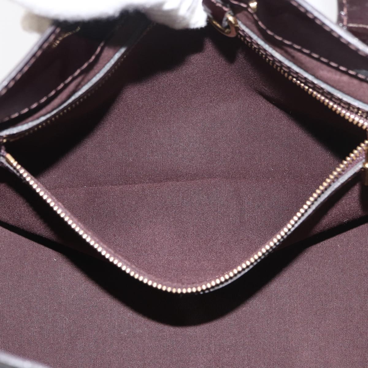 LOUIS VUITTON Monogram Vernis Wilshire PM Hand Bag Amarante M93641 Auth 176891A