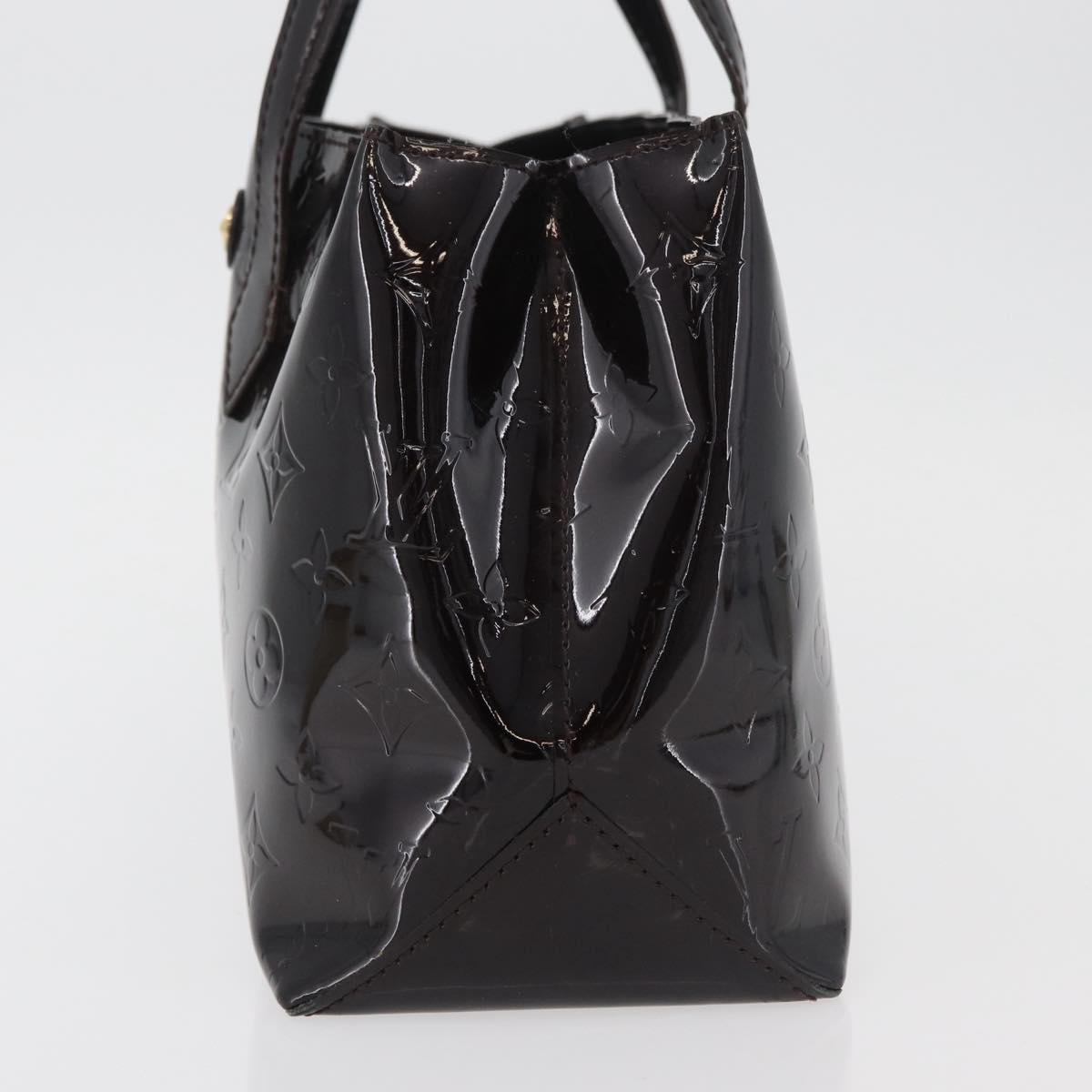 LOUIS VUITTON Monogram Vernis Wilshire PM Hand Bag Amarante M93641 Auth 176891A