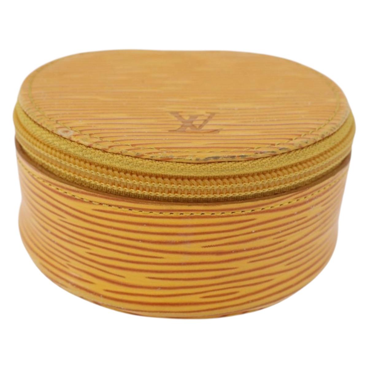 LOUIS VUITTON Epi Ecrin Bijoux 8 Jewelry Box Yellow M48229 LV Auth 176908