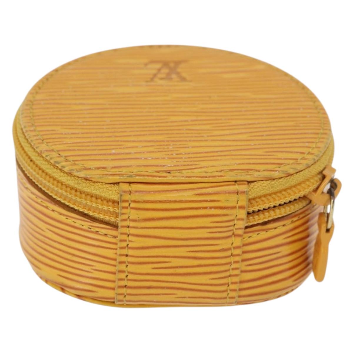 LOUIS VUITTON Epi Ecrin Bijoux 8 Jewelry Box Yellow M48229 LV Auth 176908