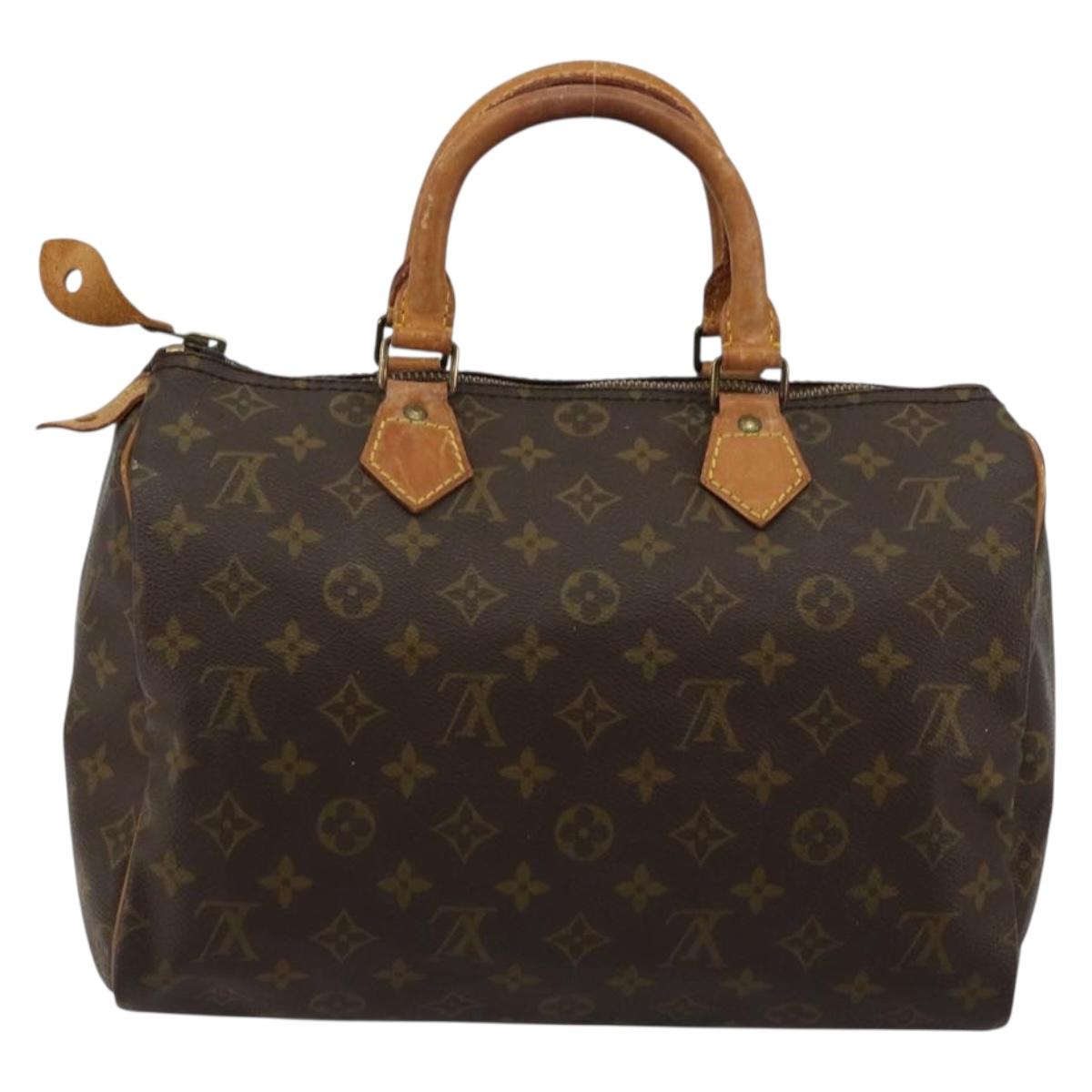 LOUIS VUITTON Monogram Speedy 30 Hand Bag M41526 LV Auth 176936