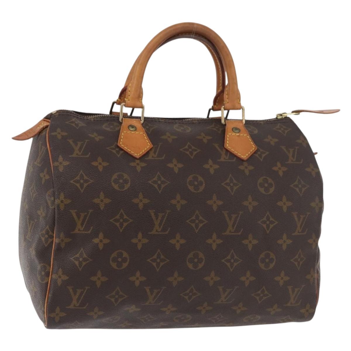 LOUIS VUITTON Monogram Speedy 30 Hand Bag M41526 LV Auth 176937A