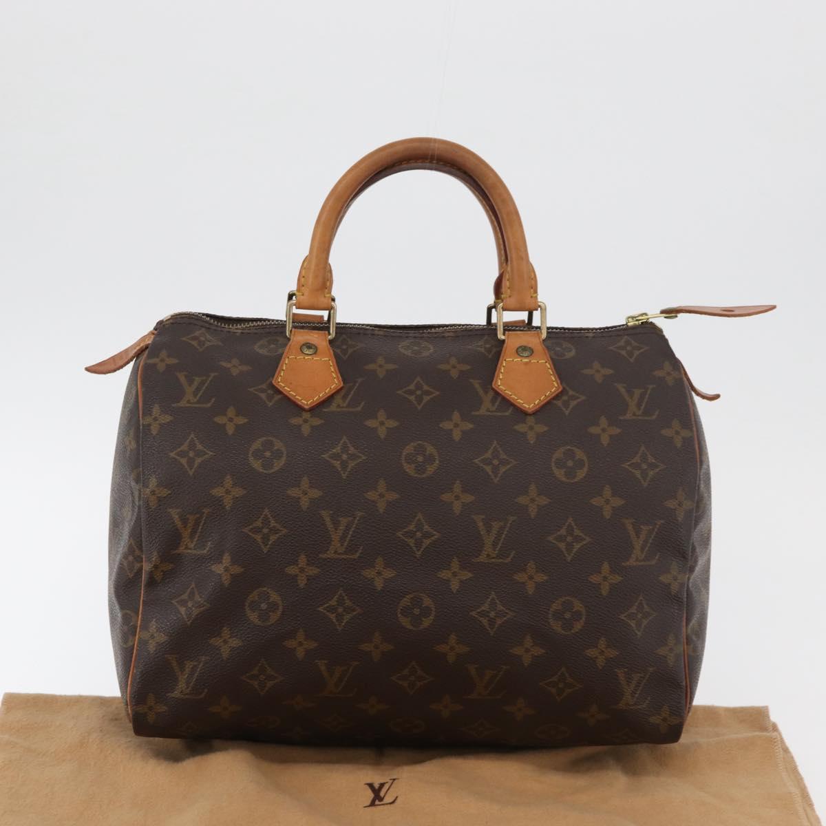 LOUIS VUITTON Monogram Speedy 30 Hand Bag M41526 LV Auth 176937A
