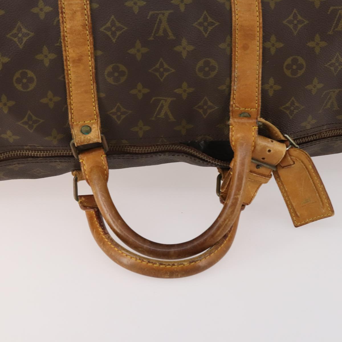 LOUIS VUITTON Monogram Keepall 60 Boston Bag M41422 LV Auth 176940