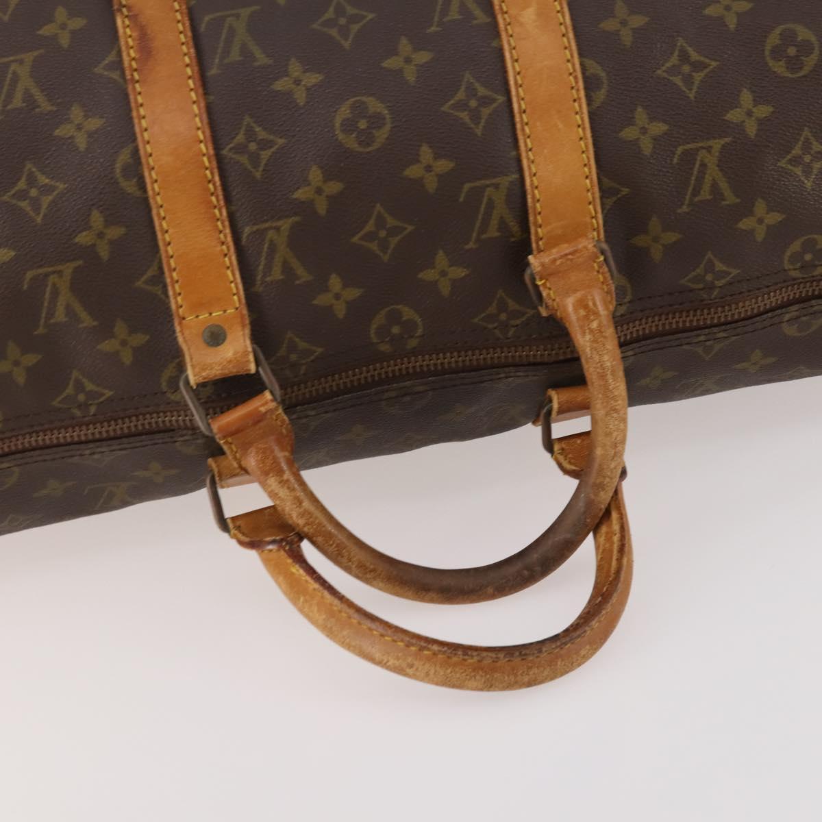 LOUIS VUITTON Monogram Keepall 50 Boston Bag M41426 LV Auth 176941