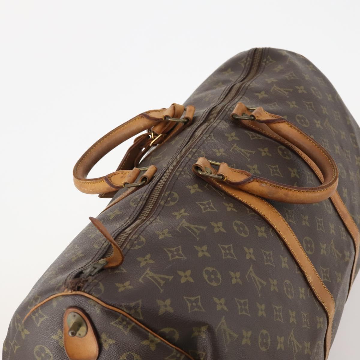 LOUIS VUITTON Monogram Keepall 55 Boston Bag M41424 LV Auth 176942