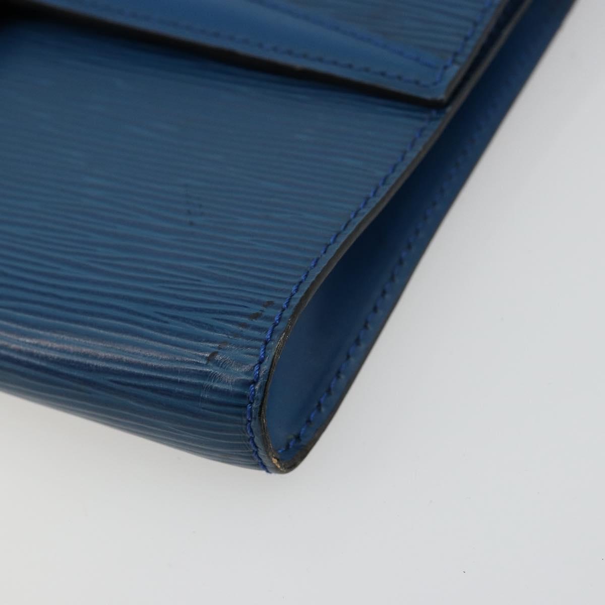 LOUIS VUITTON Epi Pochette Arche Shoulder Bag Blue M52575 LV Auth 176947