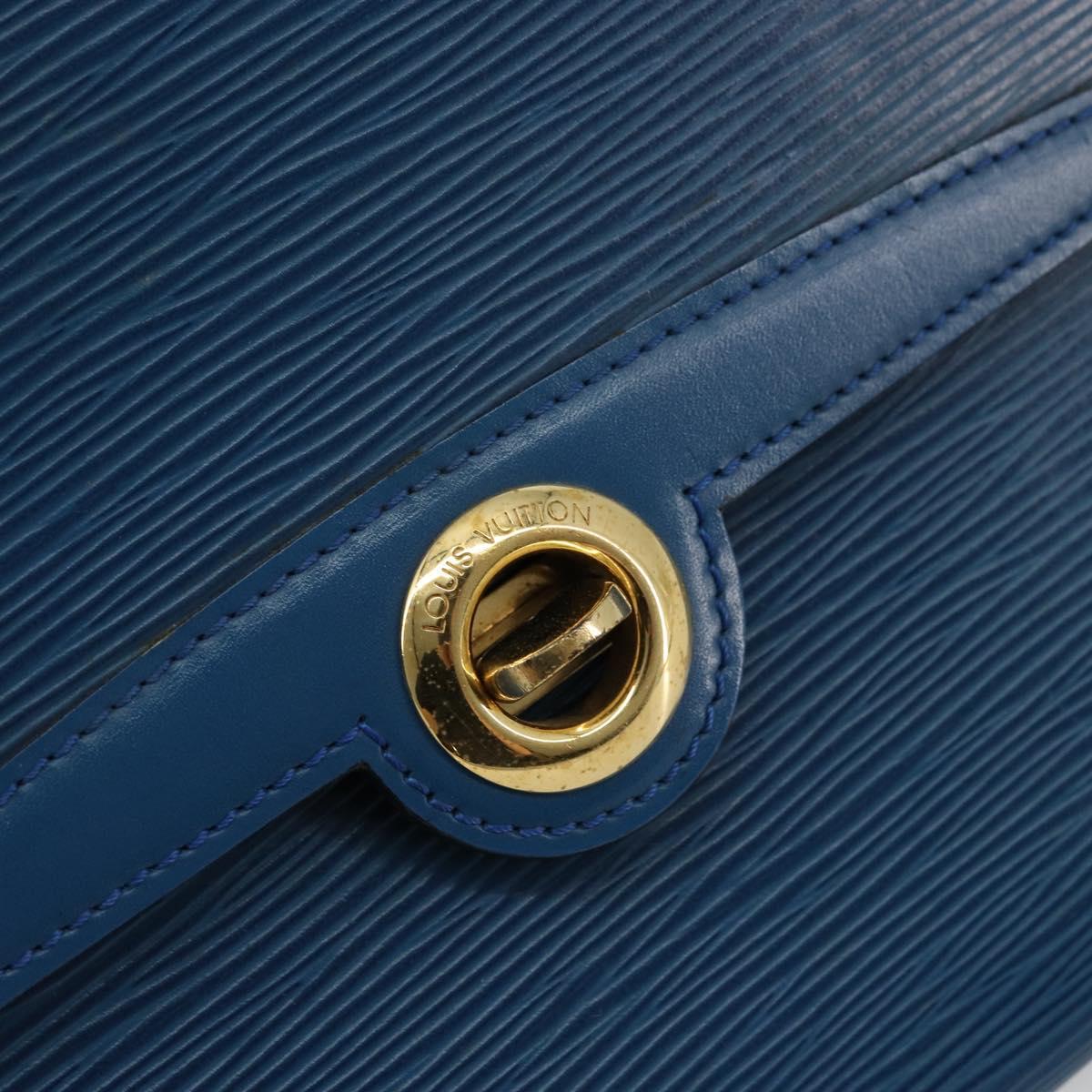 LOUIS VUITTON Epi Pochette Arche Shoulder Bag Blue M52575 LV Auth 176947