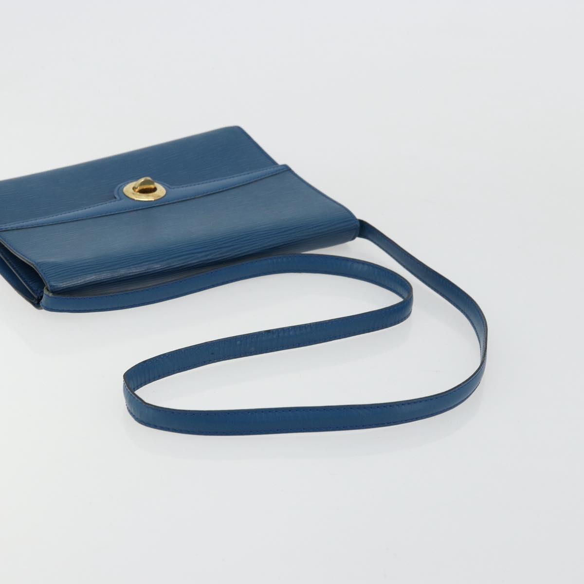 LOUIS VUITTON Epi Pochette Arche Shoulder Bag Blue M52575 LV Auth 176947