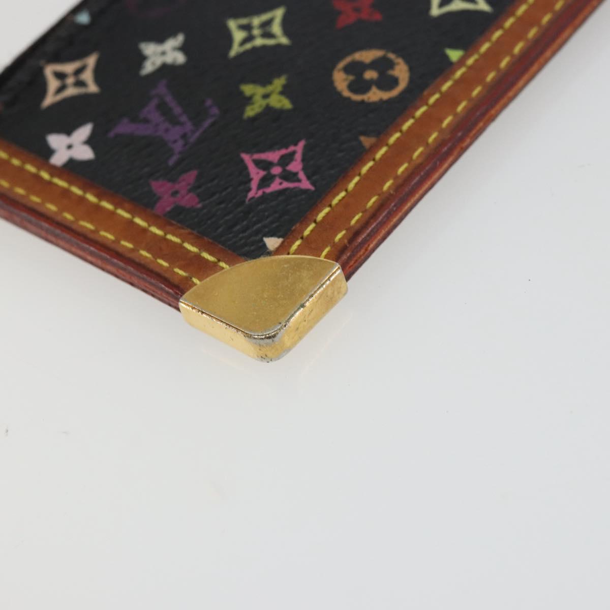 LOUIS VUITTON Monogram Multicolor Pochette Cles Purse Black M13664 Auth 176953