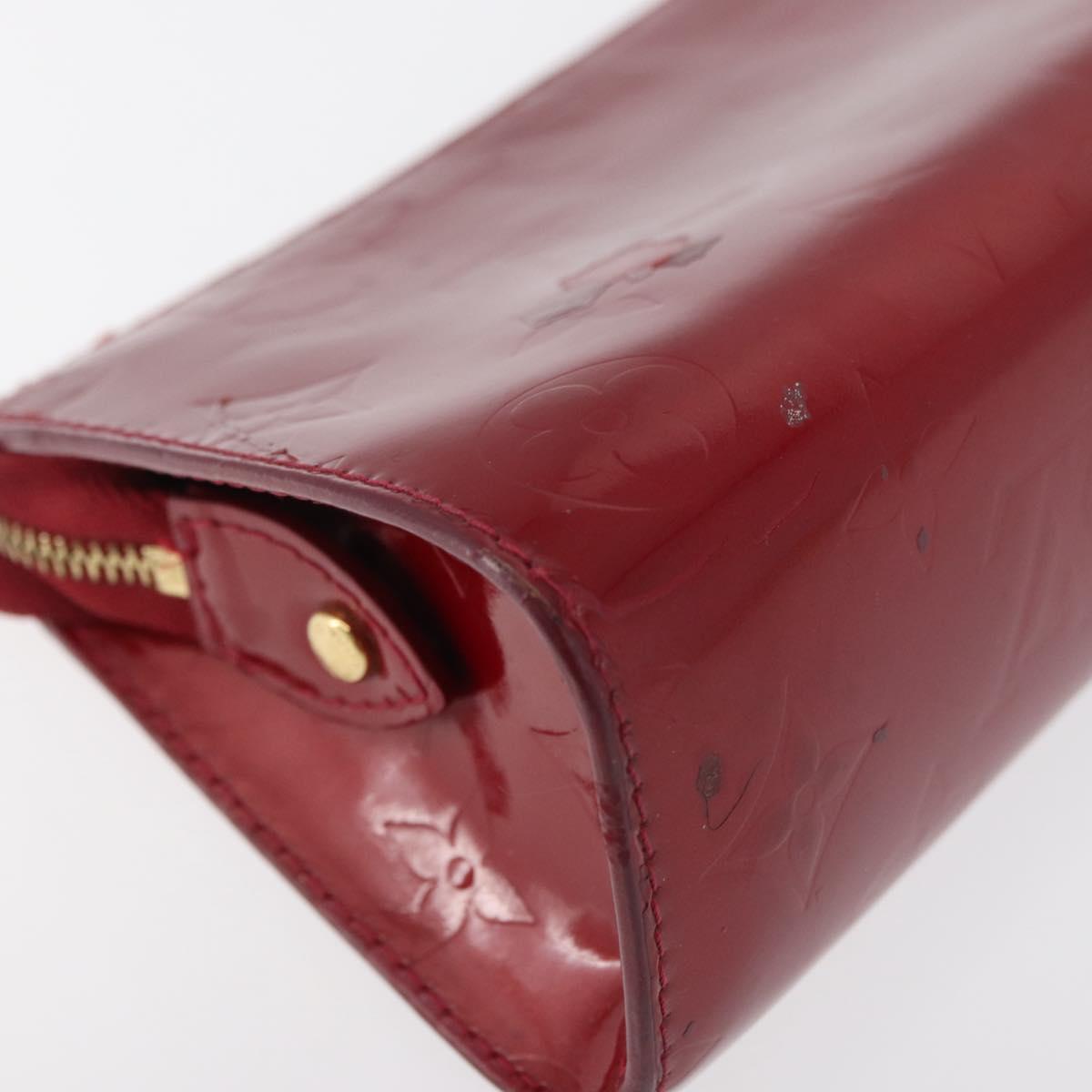 LOUIS VUITTON Monogram Vernis Trousse Pouch Pomme D'amour M93568 LV Auth 176959