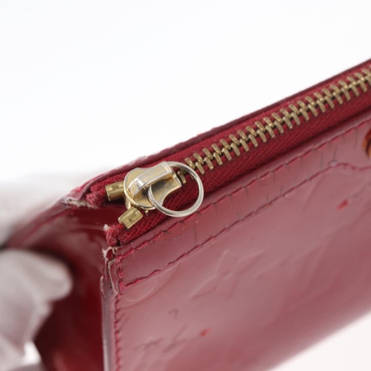 LOUIS VUITTON Monogram Vernis Trousse Pouch Pomme D'amour M93568 LV Auth 176959