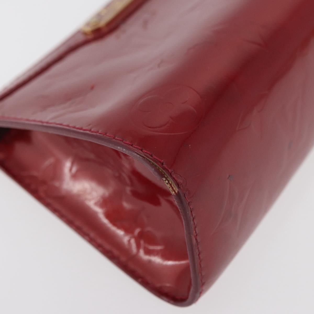 LOUIS VUITTON Monogram Vernis Trousse Pouch Pomme D'amour M93568 LV Auth 176959