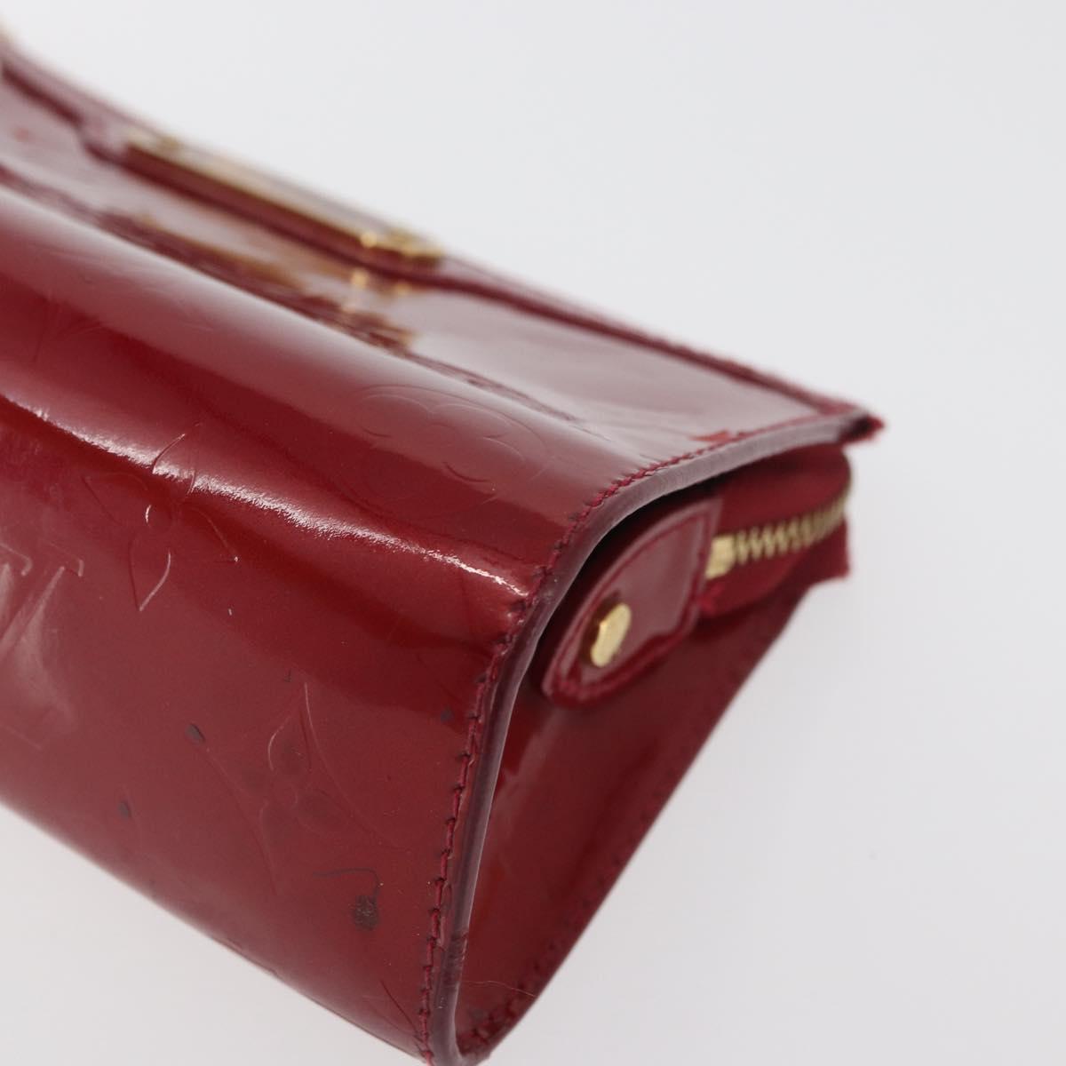 LOUIS VUITTON Monogram Vernis Trousse Pouch Pomme D'amour M93568 LV Auth 176959