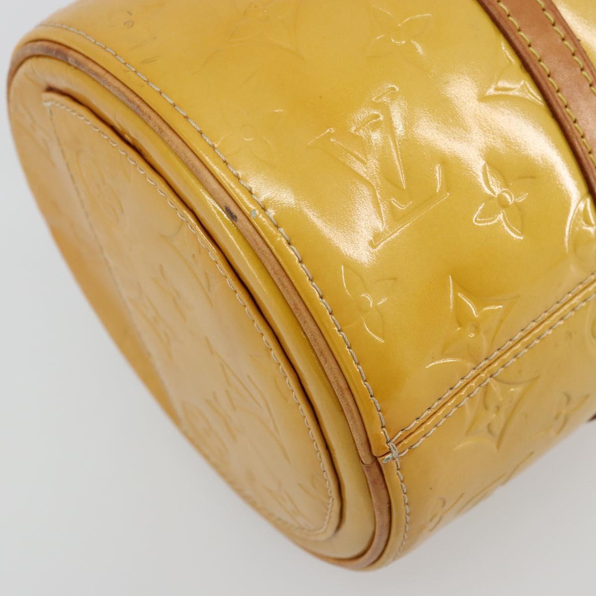 LOUIS VUITTON Monogram Vernis Bedford Hand Bag Beige M91006 LV Auth 176970