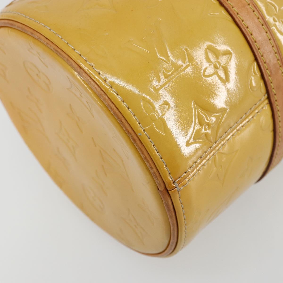 LOUIS VUITTON Monogram Vernis Bedford Hand Bag Beige M91006 LV Auth 176970
