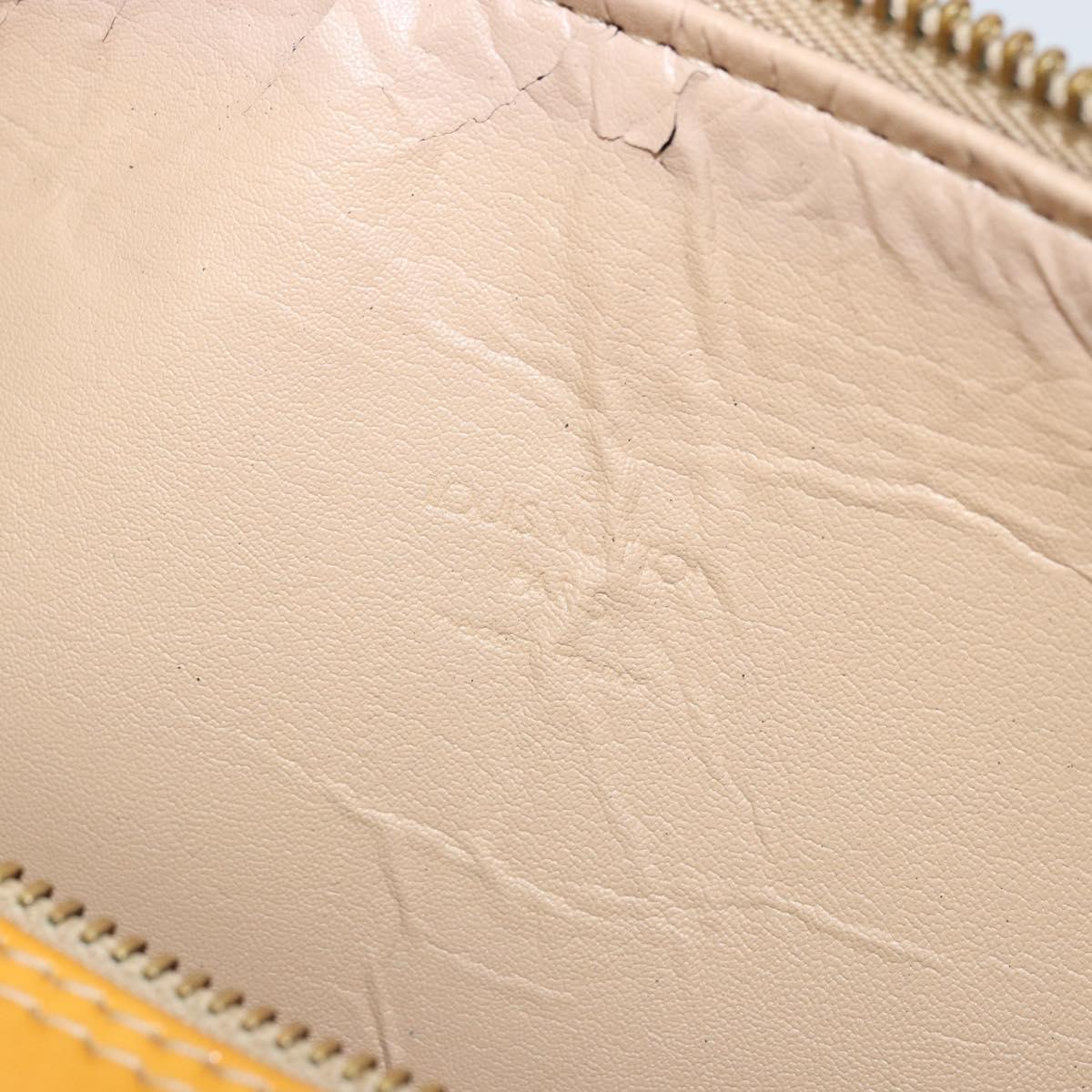 LOUIS VUITTON Monogram Vernis Bedford Hand Bag Beige M91006 LV Auth 176970
