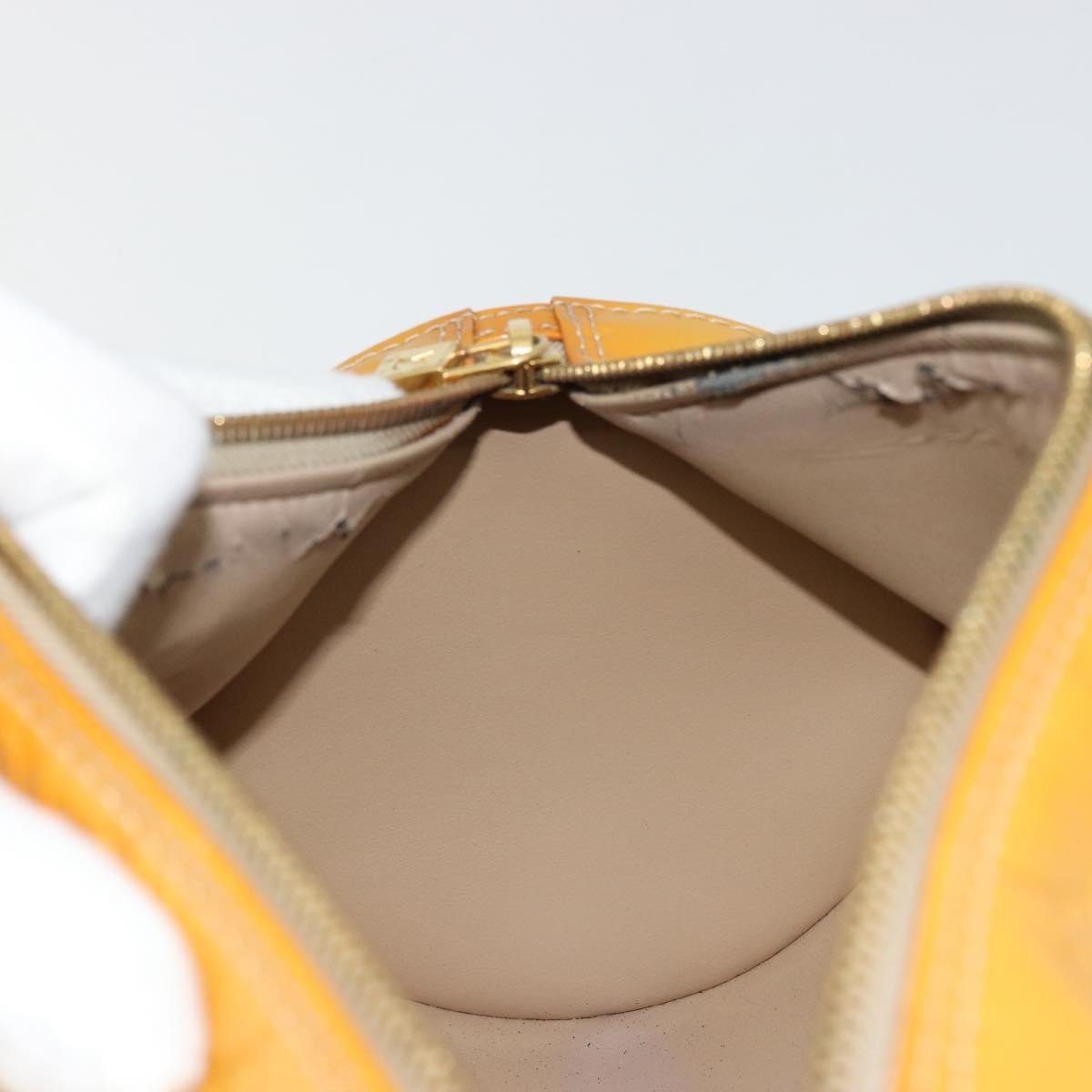 LOUIS VUITTON Monogram Vernis Bedford Hand Bag Beige M91006 LV Auth 176970