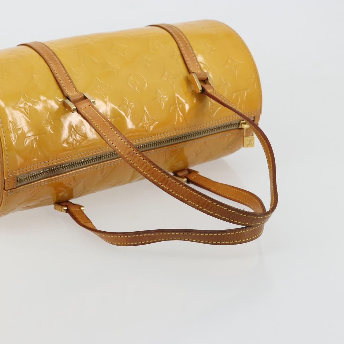 LOUIS VUITTON Monogram Vernis Bedford Hand Bag Beige M91006 LV Auth 176970