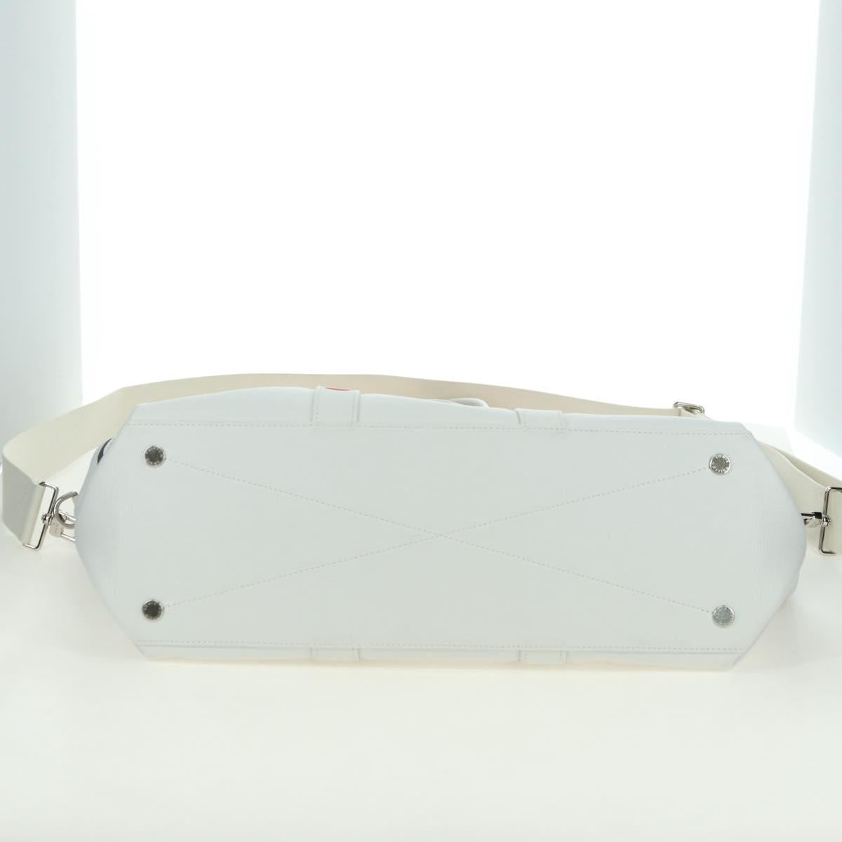 LOUIS VUITTON LV MADE NIGO Trolley Tote Bag Leather White M59366 Auth 176973SM