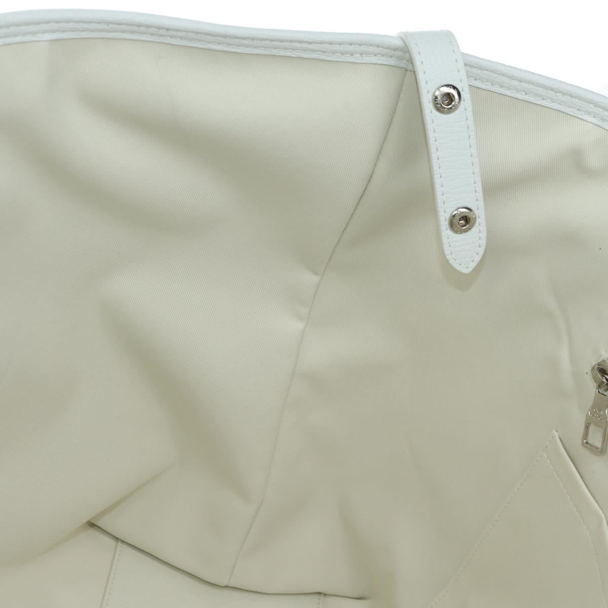 LOUIS VUITTON LV MADE NIGO Trolley Tote Bag Leather White M59366 Auth 176973SM