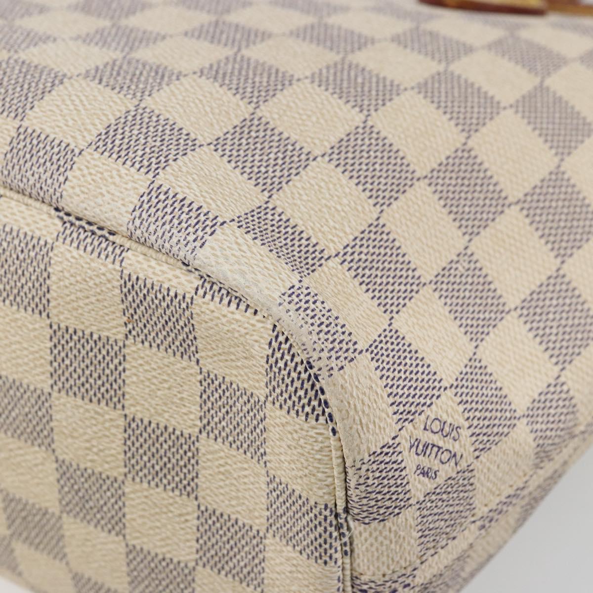 LOUIS VUITTON Damier Azur Neverfull PM Tote Bag N41362 LV Auth 176975