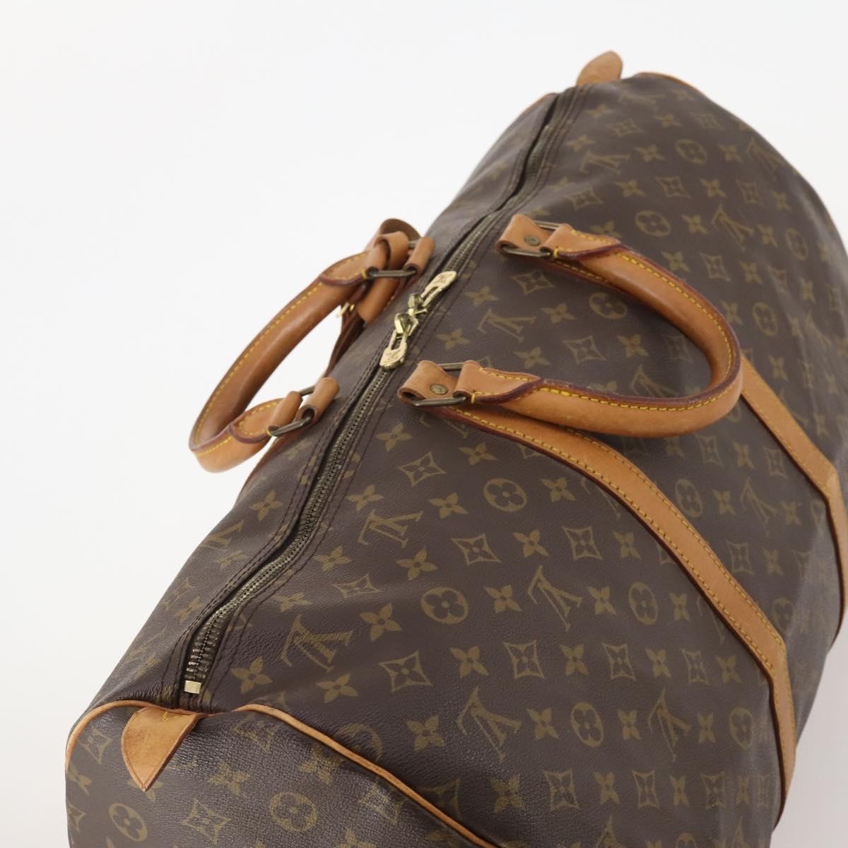LOUIS VUITTON Monogram Keepall 55 Boston Bag M41424 LV Auth 176988